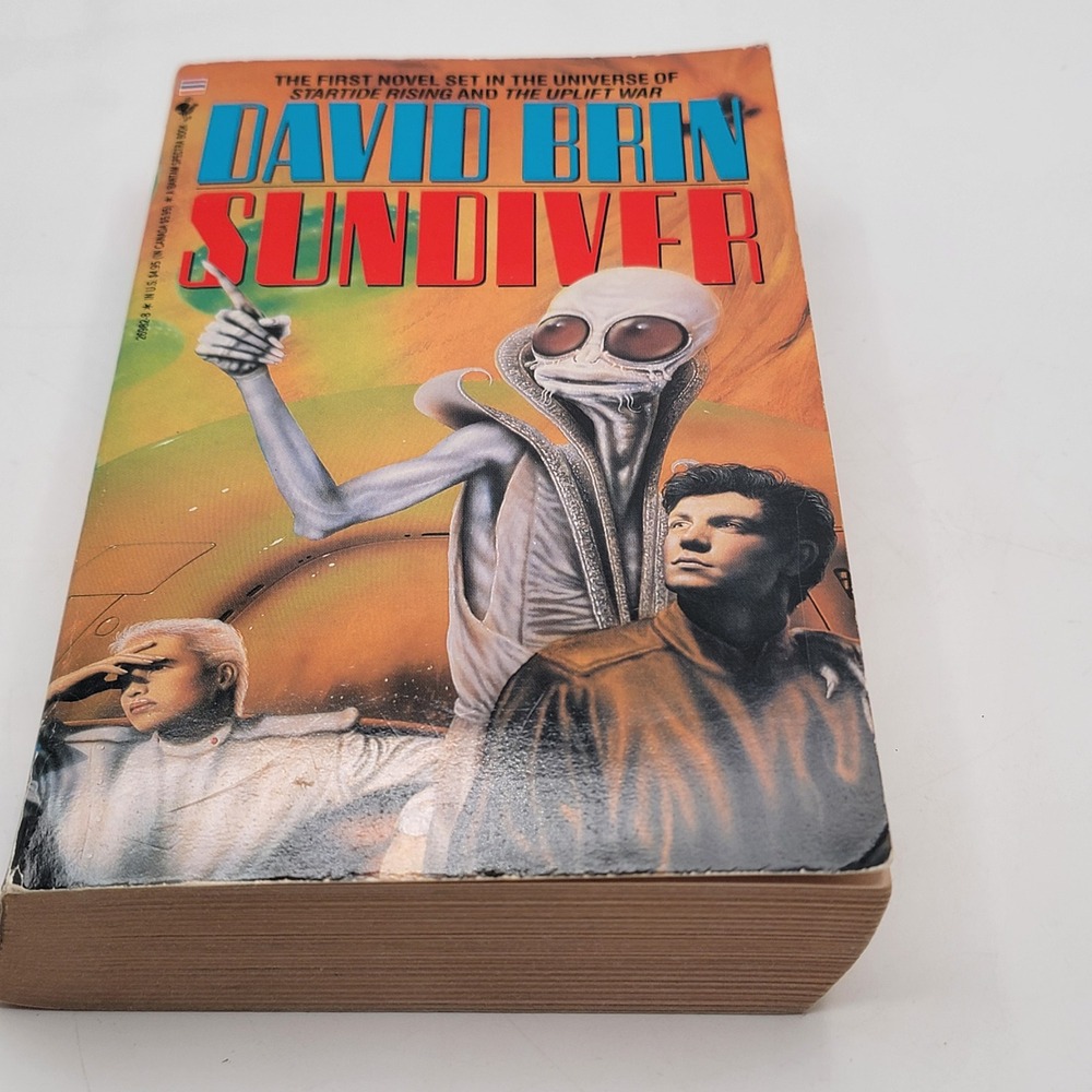 David Brin Sundiver Paperback 13th Printing Uplift Saga Sci-Fi Good